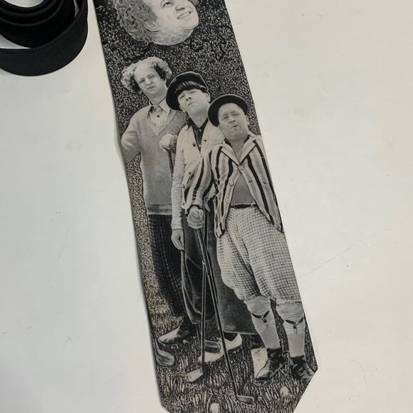 Ralph Marlin Vintage Nostalgia Three Stooges Television Show TV Golf Tie 1994 - Picture 2 of 6